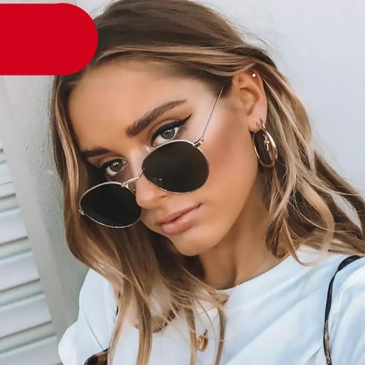 Unisex Small Frame Design Round Shape Sunglasses For Women/Men Vintage Design Glasses Outdoor Fashion Sun Glasses Ultra-Lightweight Comfort Frame Sunglasses Metal Frame UV 400 Protection