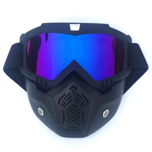 Unisex Snowboard Glasses Snowmobile Skiing Goggles For Men Women Windproof Sunglasses With Detachable Mask