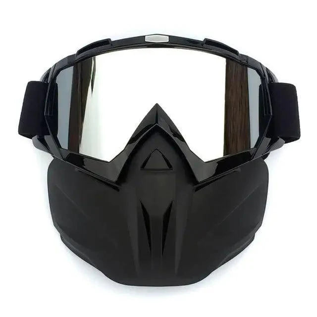 Unisex Snowboard Glasses Snowmobile Skiing Goggles For Men Women Windproof Sunglasses With Detachable Mask