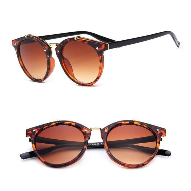 Unisex Vintage Round Shape Sunglasses Retro Women Design Luxury Popular Summer Sun Glasses Comfortable Classic Outdoor Eyewear UV400 Lens Trendy Sunglasses