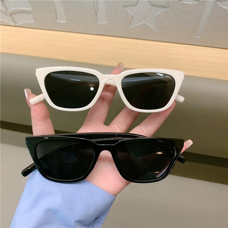 Vintage Narrow Cat Eye Sunglasses Cat's Eye Style Sunglasses For Women New Retro Style & Fashionable & Designer Shades Of Glasses Elegant Sunglasses