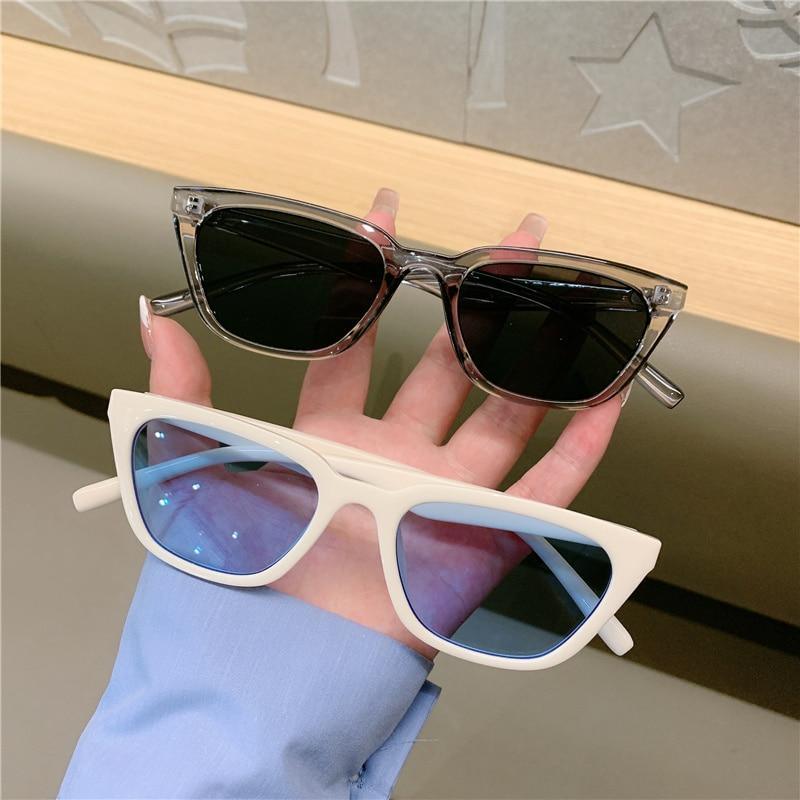 Vintage Narrow Cat Eye Sunglasses Cat's Eye Style Sunglasses For Women New Retro Style & Fashionable & Designer Shades Of Glasses Elegant Sunglasses
