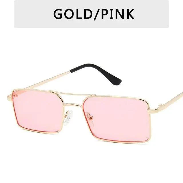 Vintage Square Women Sunglasses Luxury Design Metal UV400 Sun Glasses Modern Charming Everyday Eyewear