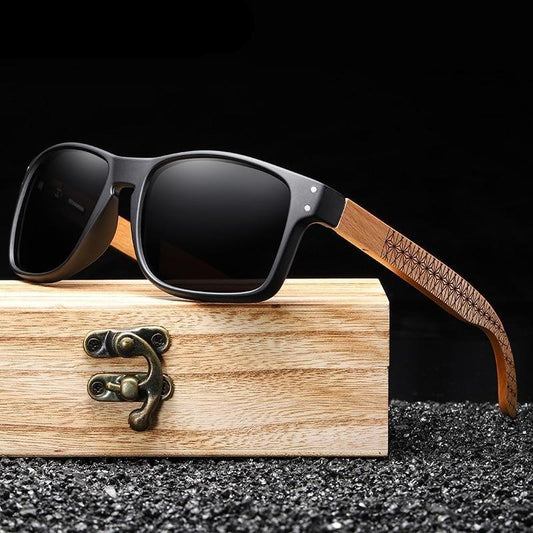 Vintage Wood Handmade Sunglasses Men Polarized Eyewear Outdoor Driving Sun Glasses Reading Glasses For Women Summer Eye Glasses Male Wooden Frame Glasses