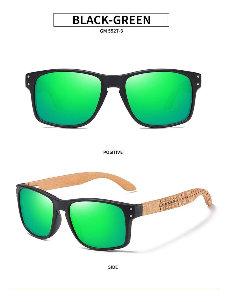 Vintage Wood Handmade Sunglasses Men Polarized Eyewear Outdoor Driving Sun Glasses Reading Glasses For Women Summer Eye Glasses Male Wooden Frame Glasses