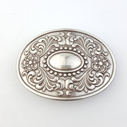 Western Floral Etched Buckle